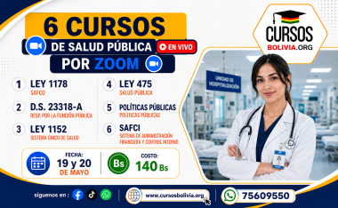 6 CURSOS de SALUD PUBLICA en vivo por ZOOM